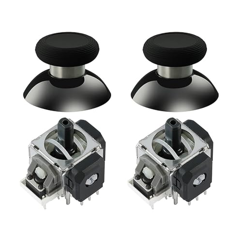 GuliKit TMR Joystick Replacement Module for Switch Pro Controller | Magnetic Analog Stick Drift Fix Accessories with Thumbstick Cap Kit,Repair Soldering Required - color: NS51-Switch Pro-Black