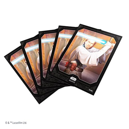 Star Wars Unlimited OBI-Wan Kenobi Art Sleeves | Gamegenic Officially Licensed Pack of 60 Art Sleeves and 1 Clear Sleeve, Optimized Size for TCG and LCG Games - style: OBI-Wan Kenobi