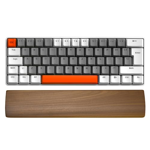 Ergonomic Wood Wrist Rest Support for 60-68 Key Mechanical Keyboard | 11.8" for 60%-75% Key Keyboard, Wrist Pain Relief, Easy to Clean and Smooth No Odor, Support Wrist to Coding Typing and Play - size: for 60-68 Key