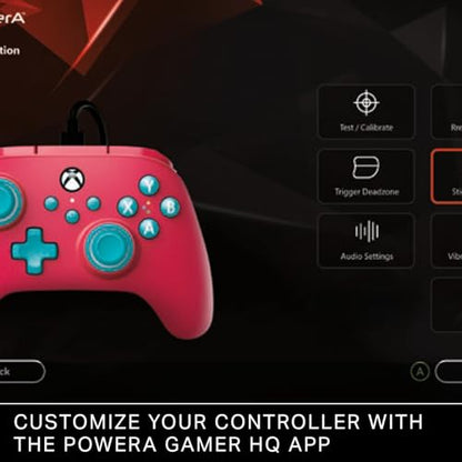 PowerA Nano Enhanced Wired Controller for Xbox Series X|S - Red Sky, portable, compact, gamepad, hall effect thumbsticks, gaming controller, works with Xbox One and Windows 10/11 - color: Various
