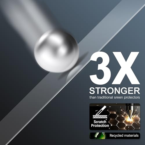 Tempered Glass Screen Protector for Square Handheld Portable POS Device 6.2-Inch Display 9H+ Hardness with Aluminum Reinforcement [2 Pack] (Clear)
