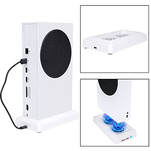 U/D Console Cooling Fan Compatible for Xbox Series S USB External Cooler Turbo Temperature Control Fan Console Cooling System for Xbox Series S