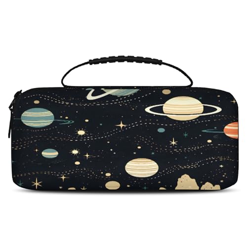 Adornori Outer Space Carry Case Compatible with Nintendo Switch 2, with 20 Games Cartridges, Nebula Universe Planet Theme Portable Travel Carrying Case Pouch for Accessories & Games - color: Multicolor 16