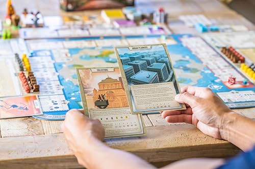 Stonemaier Games: Tapestry: Arts & Architecture Expansion by Jamey Stegmaier & Mike Young | Add to Tapestry | New Capital City Mats, Advancement Track, Civilizations, and More | 1-5 Players, 120 Mins