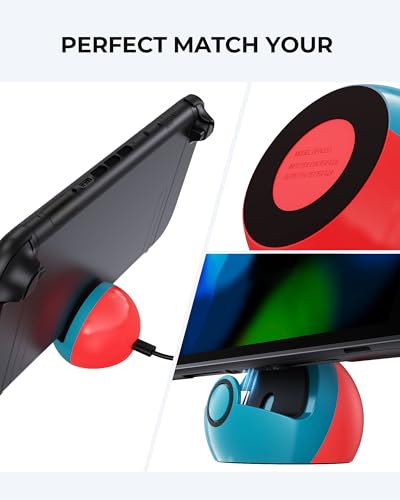 Antank Charging Stand for Nintendo Switch 2, Switch OLED&Lite, No TV Output - color: Red & Blue