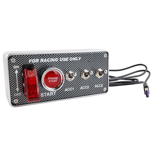 European Truck Switch Panel Simulator USB12V Ignition Push Buttons Box Fit for ATS/ETS2 (American Truck Simulator/Euro Truck Simulator)