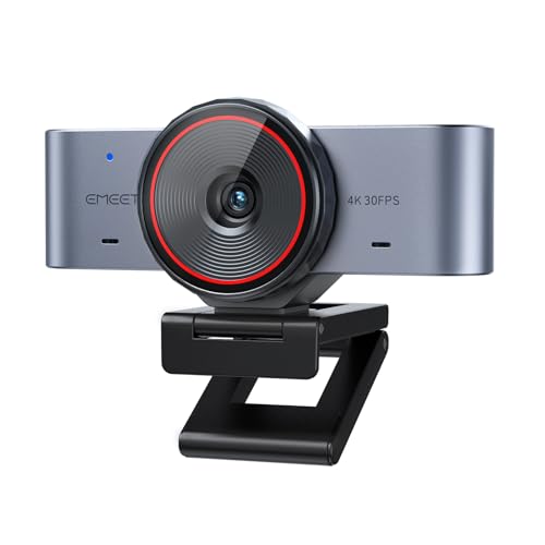 EMEET C960 Ultra 4K Webcam for Mac & PC, 1/1.5" Large Sensor, Metal Body | 0.2s Autofocus, DRC, Whiteboard Mode, Built-in Privacy Cover, 2 Mics, USB Webcam 4K for Meetings, Streaming, Content Creation - style: 4K Ultra