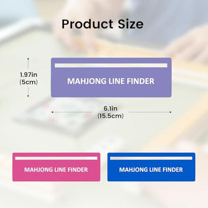 4Pack Mahjong Line Finder, Mahjong Line Reader, Mahjonngg Rules Helper | MahJong Card Guide, Mahjong Accessories and Gifts for Women (Purple) - color: Purple
