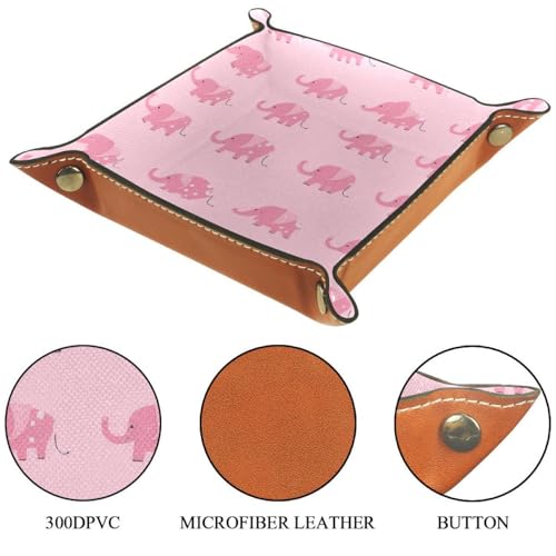 Pink Elephants Dice Tray Dice Rolling Tray Folding Dice Holder for Dice Games, Like RPG, DND and Other Table Games - color: Multi 18