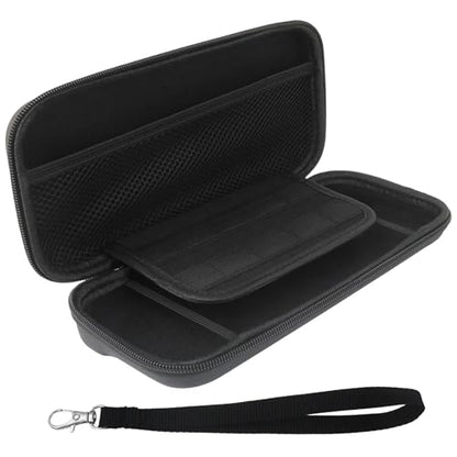 Qblahip Carrying Case for N*intendo Switch and for NEW Switch OLED Model(2021),Portable Hard Shell Pouch Carrying Travel Game Bag for Switch Accessories Holds 10 Game Cartridge (Black)