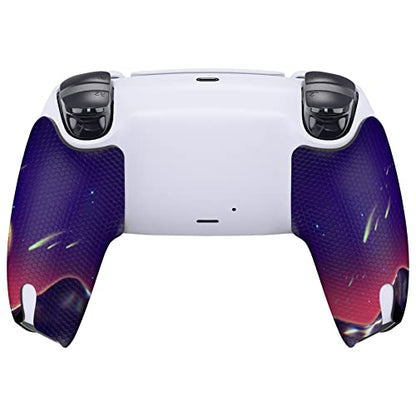 eXtremeRate PlayVital Anti-Skid Sweat-Absorbent Controller Grip for PS5, Professional Textured Soft Rubber Pads Handle Grips - The Cyber Moon - color: The Cyber Moon