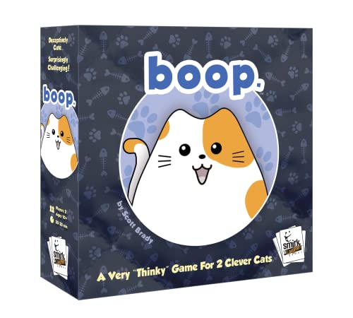 BOOP by Smirk and Dagger | Adorable 2 Player Cat and Kitten Strategy Game with 32 Wooden Pieces | Fast Tactical Puzzle Gameplay for Families Couples Kids and Adults | Ages 10+ - style: BOOP