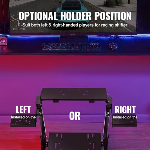 VEVOR G920 Racing Steering Wheel Stand Shifter Mount fit for Logitech G25 G27 G29 G920 G923 Thrustmaster T330TS Mainstream Brands Gaming Wheel Stand Wheel Pedals NOT Included Racing Wheel Stand - size: L-shaped lite