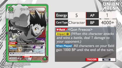 BANDAI Union Arena English TCG: Hunter X Hunter - Starter Deck - 50 Cards