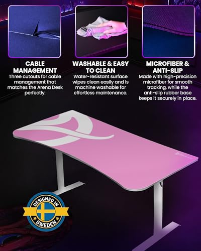 Arozzi Arena Gaming Desk Pad D003 | Full Desk Mouse Pad, Washable Desk Mat, Anti-Slip Rubber Base, Water-Resistant Surface - color: D003