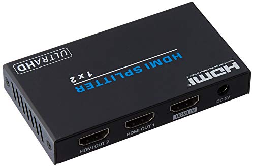 Monoprice Blackbird 4K Pro 1x2 HDMI Splitter - HDR, 18Gbps, 4K 60Hz, YCbCr 4:4:4, With HDCP 2.2 Support (Compatible with PS4/5 Xbox Apple TV Fire Stick Roku Blu-Ray Player)