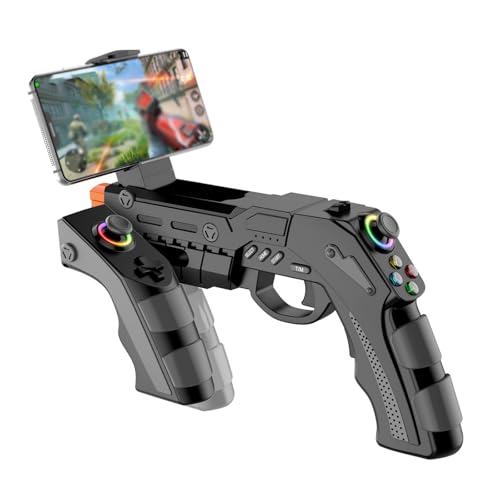 G1 Pro Mobile FPS Controller, Wireless Bluetooth Somatosensory Shooting Realistic Gun Stock for Phone & Pad, AR Gaming Joystick with Trigger for FPS & Mobile Shooters