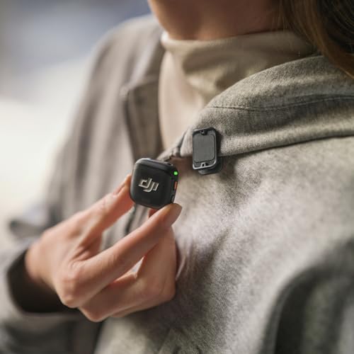 DJI Mic 3 Transmitter, Wireless Mini Mic for iPhone/Camera/Android | Lightweight & Intuitive, Lavalier Microphone, 32-bit Float, Integrated Timecode, Vlog, Interview, Streaming