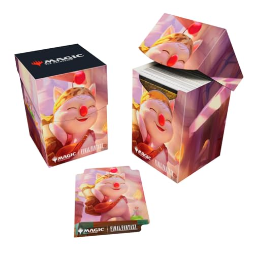 Ultra Pro - Final Fantasy x Universes Beyond Stiltzkin, Moogle Merchant 100+ Deck Box for Magic: The Gathering | Trading Card Accessories, Collectible Card Game Gear, Fantasy Gaming Supplies - style: Stiltzkin, Moogle Merchant