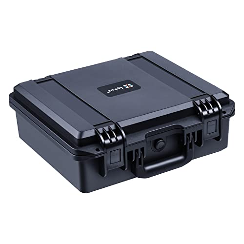 Lykus HC-3510 Waterproof Hard Case with Foam, Inner Size 12.8*11.1*4.33in | IP67 Waterproof, Pluckable Foam, Suitable for Cameras, Lenses, Electronic Equipment and More - color: Black, size: HC-3510