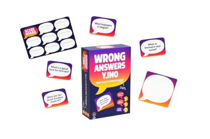 Gray Matters Games Wrong Answers Only: The Ultimate Adult Party Game – A Fun, Competitive Group Guessing Game for 8 Players, Ages 14 and Up – Perfect for Game Nights