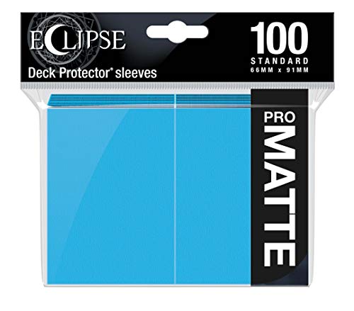 Ultra Pro E-15615 Eclipse Standard Matte Sleeves 100 Pack-Sky Blue - color: Sky Blue
