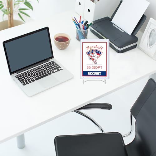 30-Pack 2-Piece Card Display Stands | Clear Acrylic Material, Two-Piece Stable Design, Fits Card Holder and Top Loader, Sports Cards and Trading Cards Collectibles