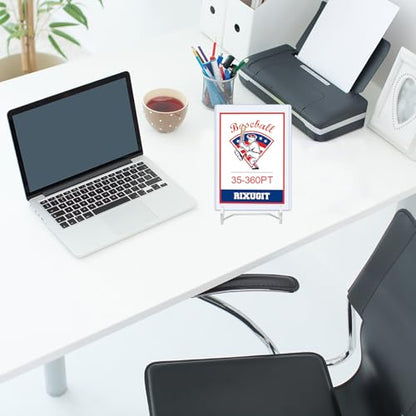 30-Pack 2-Piece Card Display Stands | Clear Acrylic Material, Two-Piece Stable Design, Fits Card Holder and Top Loader, Sports Cards and Trading Cards Collectibles