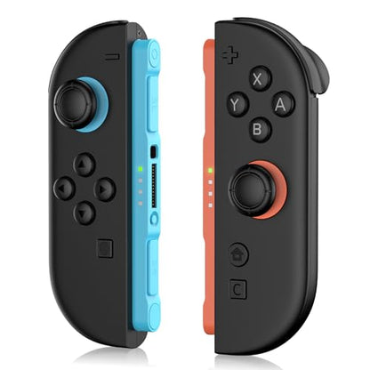 Ncanoi Controller Compatible with Nintendo Switch 2 Controllers, Wireless Replacement Controller for Switch 2, Support Rumble/Motion Controls/Gamechat/Mouse Mode - color: Blue Red