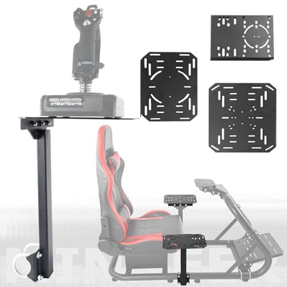 Minneer Gaming Controller/Joystick Platform Accessories of 50mm Round Tube Flight Simulator Cockpit Fit for Dardoo/Anman/Marada Stand X52/X56/Thrustmaster A10C Hotas Warthog U-Lock Three Platforms