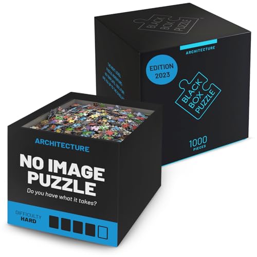 Misu Games Black Box Puzzle Without Template, Jigsaw Puzzles for Adults 1000 Pieces, Cool Jig-Saw Puzzels 20x27 Multiple Categories, Difficult Puzzle (Architecture, 2023)
