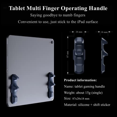 Gaming Handle for iPad, Multi-Finger Operation Silicone Gamepad Grip, Tablet Game Controller for PUBG/Knives Out/Rules of Survival