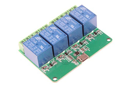 4-Channel Micro-USB HID Drive-Free USB Computer Control Switch Relay Module - size: 4-Channel Micro-USB