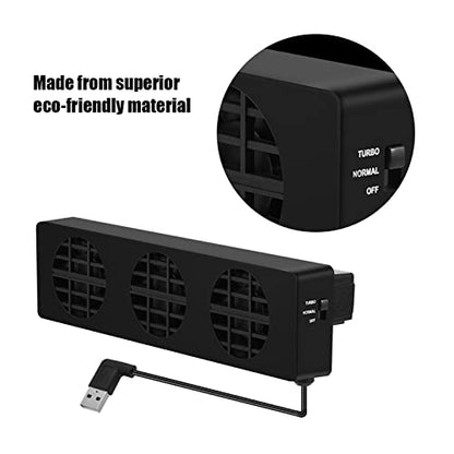 Cooling Fan, Cooling Fan Docking Station Cooler Holder Bracket USB Cooling Fan Base Stand Dock for Console