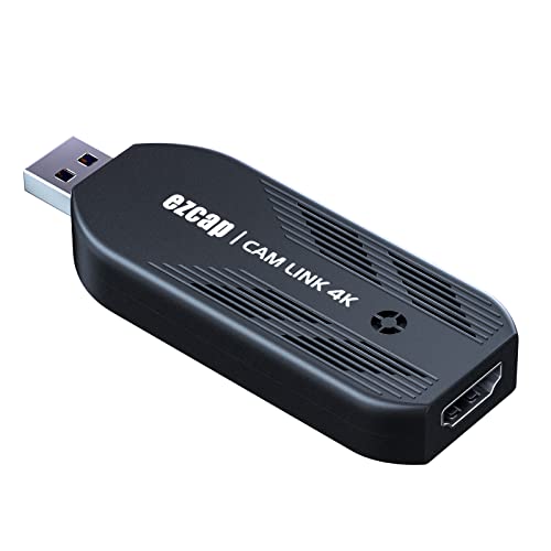 Mwin Cam Link 4K, External Camera Capture Card, 4K30/1080p120 for Streaming and Record via DSLR, Camcorder, Actioncam, Low-Latency for Video Conferencing, Live Streaming, Gaming, on OBS, Zoom, Windows