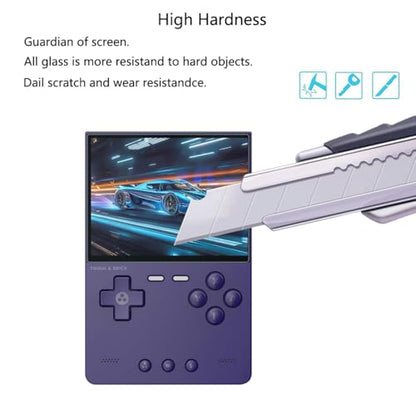 for Trimui Brick Screen Protector, [2 Pack] HD Tempered Glass Film [9H Hardness] [Anti-Scratch] Compatible for Marryoo FINGEREVO WESICH HANHIBR Ampown TRIMUI Brick Retro Handheld Game Console