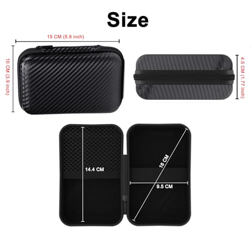 Carrying Case for R36S/ RG36 Pro/ R36 Pro/ RG353VS/ RG353V Retro Game Consoles Portable Video Gaming Console Travel Bag Protection EVA Carrying Box Handheld Emulator Storage Holder Organizer