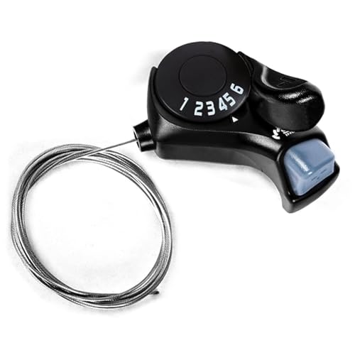 Bike Shifter SL-TX30-6R, 6 Speed Bike Right Thumb Shift Lever for Mountain City Road Folding Bicycle | Bike shifter. Durable, ergonomic design. Compatible with mountain, road, folding bikes. Easy install. - size: SL-TX30-6R