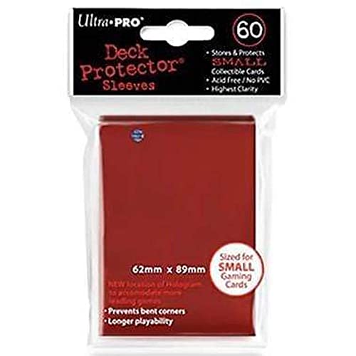 Ultra Pro Small PRO-Matte Deck Protector Sleeves for Yu-Gi-Oh and Cardfight Vanguard - Red (60 ct.) - color: Red, size: Small