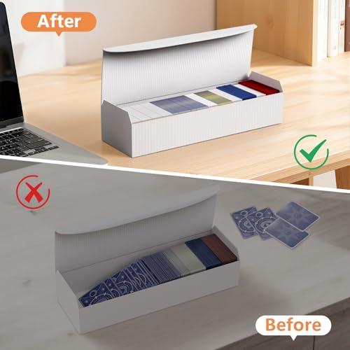 Trading Card Dividers for Storage Boxes - 12PCS High-Density Foam Card Spacer Blocks, Bulk Box Divider, Card Storage Supplies for MTG, TCG, Baseball & Sports (White) - style: 12PCS