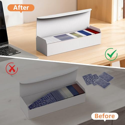 Trading Card Dividers for Storage Boxes - 12PCS High-Density Foam Card Spacer Blocks, Bulk Box Divider, Card Storage Supplies for MTG, TCG, Baseball & Sports (White) - style: 12PCS
