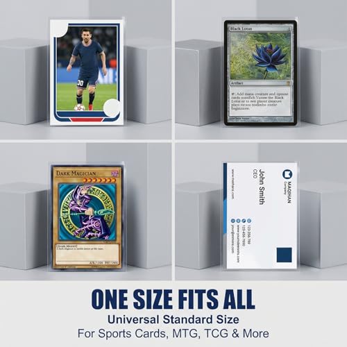 Penny Sleeves for Trading Cards - 200PCS Soft Clear Card Sleeves, Top Loading Plastic Card Protector for MTG, Game, Baseball, Football, Sports Cards, 3.6 x 2.6 Inch Top Loaders for Standard Cards