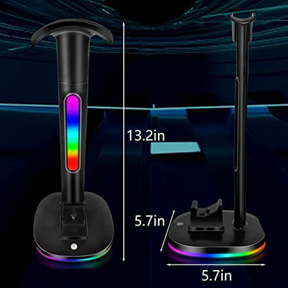 Controller Charger with RGB Headphone Stand & 6660mWh Battery for Xbox Series X|S/Elite 2/One/One X/One S/One Elite, XSX Controller Charger Station, Headset and Controller Holder with 2 USB Port - size: xbox Chager with Battery