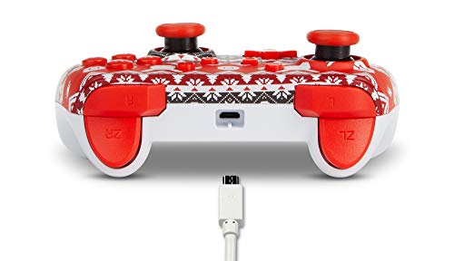 PowerA Wired Controller for Nintendo Switch - Pokémon Holiday Sweater, Gamepad, Game controller, Wired controller, Officially licensed - color: Pokémon Holiday Sweater