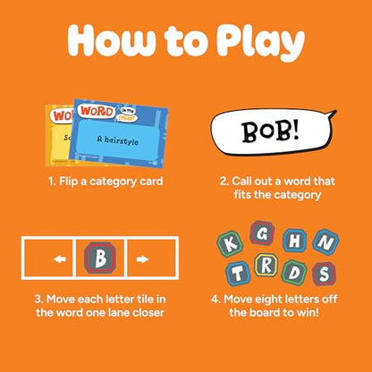 Educational Insights Word on the Street - Family Board Games for Kids and Adults, Fast Word Games for Kids 10 and up, Vocabulary Building Spelling Game with Fast-Paced Play, Family Game Night