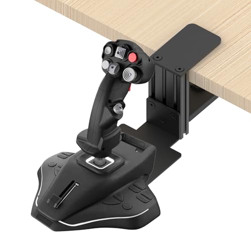 Quick Release Desk Mount: Compatible with WINWING URSA MINOR Space/Airline Joystick, Thrustmaster SimTask FarmStick/T.Flight HOTAS ONE, Compatible with Logitech G Extreme 3D Pro Joystick, Turtle Beach VelocityOne Flightstick