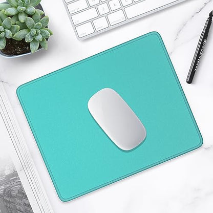 Hsurbtra Mouse Pad, Premium-Textured Square Mousepad 10.2 x 8.3 Inch, Stitched Edge Anti-Slip Waterproof Rubber Pretty Cute Computer Mat for Office Gaming Laptop Women Kids Malachite Green - color: Malachite Green, size: Square Mousepad (10.2" x 8.3")