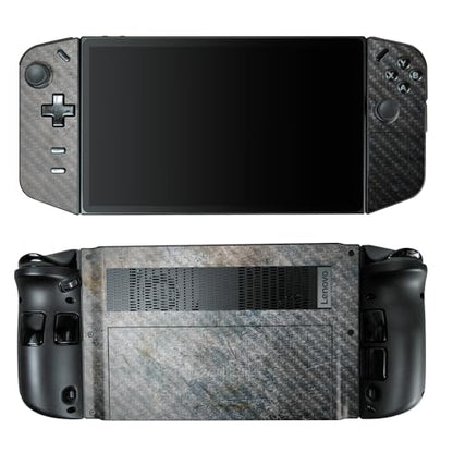 Carbon Fiber Gaming Skin Compatible with Lenovo Legion Go - Shadow Concrete - Premium 3M Vinyl Protective Wrap Decal Cover - Easy to Apply | Crafted in The USA by MightySkins - color: Shadow Concrete, style: Carbon Fiber Textured Finish
