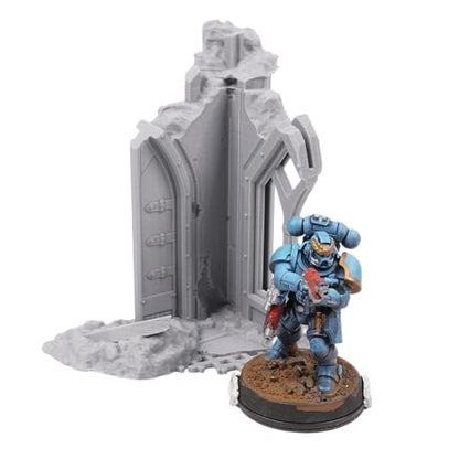 Tabletop Terrain Hab Unit Ruins - Modular Sci-Fi Terrain for Tabletop Wargaming Competitive Ruins 28mm 32mm