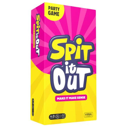 Spit It Out Party Game for Adults & Teens 17+ – Fast-Paced Word Guessing Card Game, Sound It Out & Shout the Answer, Funny Group Game for Game Nights, Parties, Gatherings & Icebreakers, 2+ Players